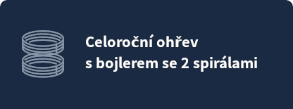 Celoroční ohřev s bojlerem se 2 spirálami