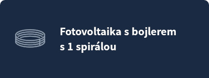 Fotovoltaika s bojlerem s 1 spirálou